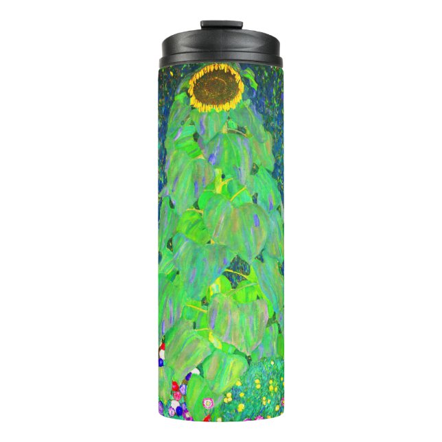 Garrafa Térmica Girassol de Gustav Klimt (Frente)