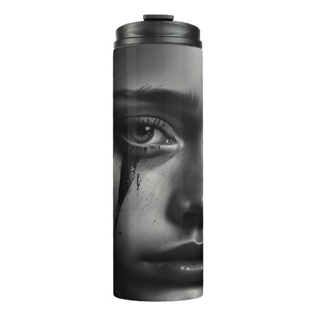 Garrafa Térmica Girl with tears (Frente)