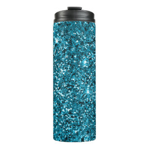 Garrafa Térmica Girly Turquoise Glitter