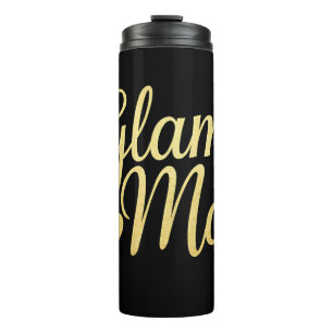 Garrafa Térmica Glam Mãe Coração Dourado Mamãe Avó Dia das Mães