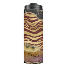 Glitter Dourado de Agitação de Impressão Animal Ex