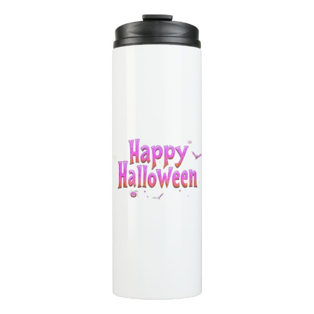 Garrafa Térmica Glow-in-the-Dark Happy Halloween (Frente)