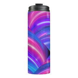 Garrafa Térmica Glow Stripes - Vibrant & Dynamic