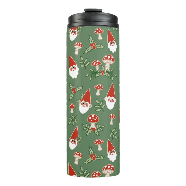 Garrafa Térmica Gnomes and Mushrooms on Fern Thermal Tumbler (Frente)