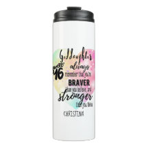 GodFilha Sweet16 Citação Gift Braver Stronger