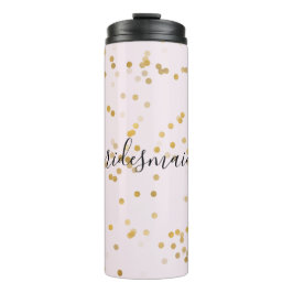 Garrafa Térmica Gold Glam Confetti Personalized