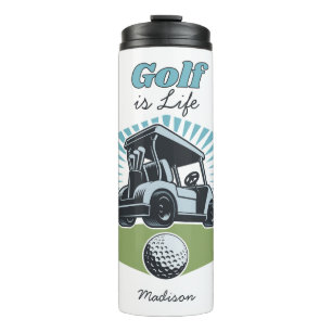 Garrafa Térmica Golf de Nome Personalizado é Vida