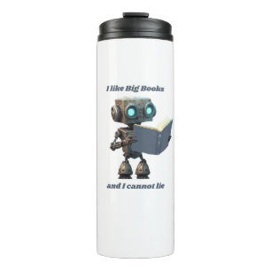 Garrafa Térmica Gosto De Grandes Livros E Não Posso Mentir