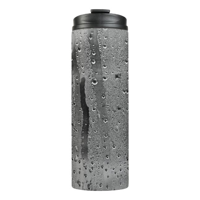 Garrafa Térmica Gotas de chuva na janela (Frente)