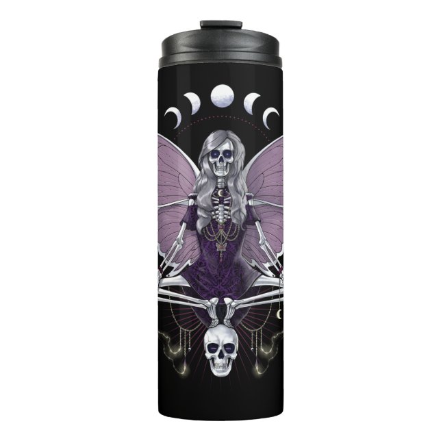 Garrafa Térmica Gótico Skeleton Butterfly (Frente)