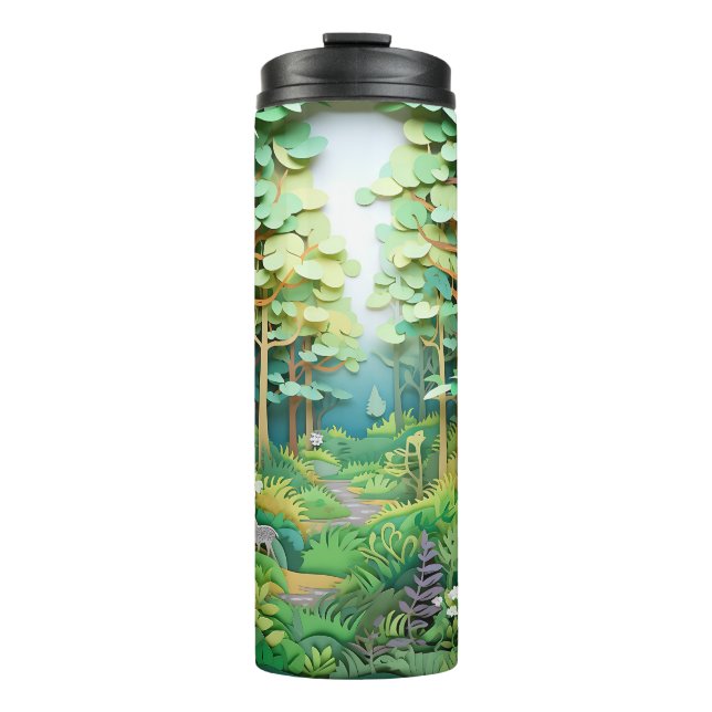 Garrafa Térmica Graceful Deer by Stream - Nature (Frente)