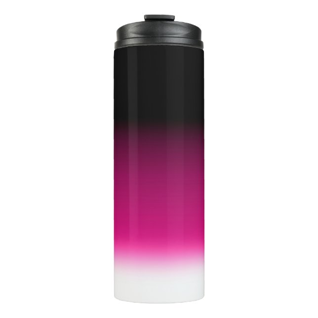 Garrafa Térmica Gradiente branco rosa burgundy (Frente)