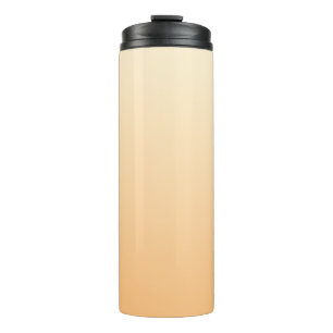 Garrafa Térmica Gradiente de Cor Amarelo e Pêssego
