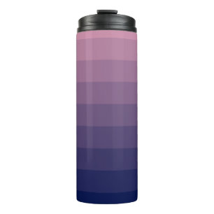 Garrafa Térmica Gradiente marinho Azul e Mauve