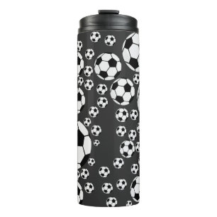 Garrafa Térmica Gráfico de Bola de Futebol Clássico Fã de Esportes