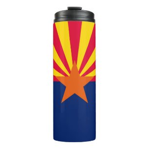 Garrafa Térmica Gráfico de Sinalizador de Estado de Arizona Dinâ