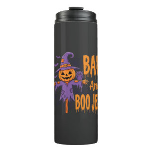 Garrafa Térmica Gráfico Espantalho Halloween Bad And Boo Jee