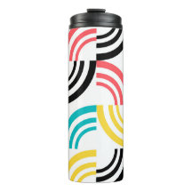 Gráfico geométrico colorido, moderno, divertido e 