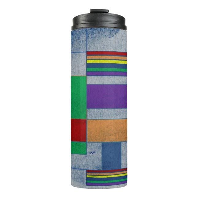 Garrafa Térmica Grafite Arco-Íris MidMod Pride Tumbler Térmico (Frente)