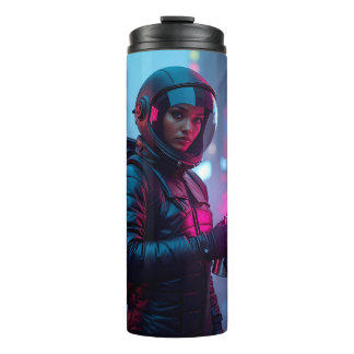 Garrafa Térmica Grafite Astronauta Térmico Mug - Brilho da Rua Neo