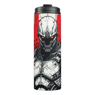 Garrafa Térmica Grafite Cyberpunk Warrior - Tumbler térmico