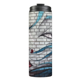 Garrafa Térmica Grafite de Menina Asiática