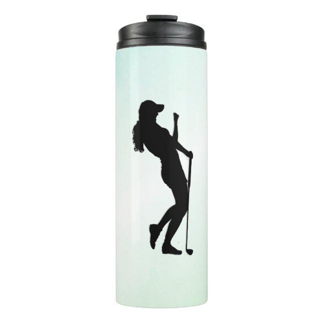 Garrafa Térmica Grama de Golfe Feminino (Frente)