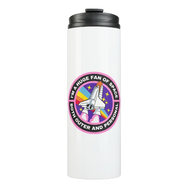 Garrafa Térmica grande fã do espaço (Frente)