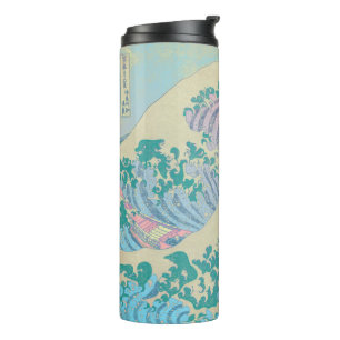 Garrafa Térmica Grande Onda Pastel Tumbler Térmico