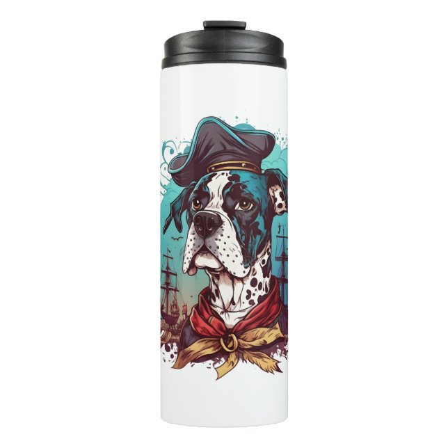 Garrafa Térmica Grande Pirata de Cachorro Danado (Frente)