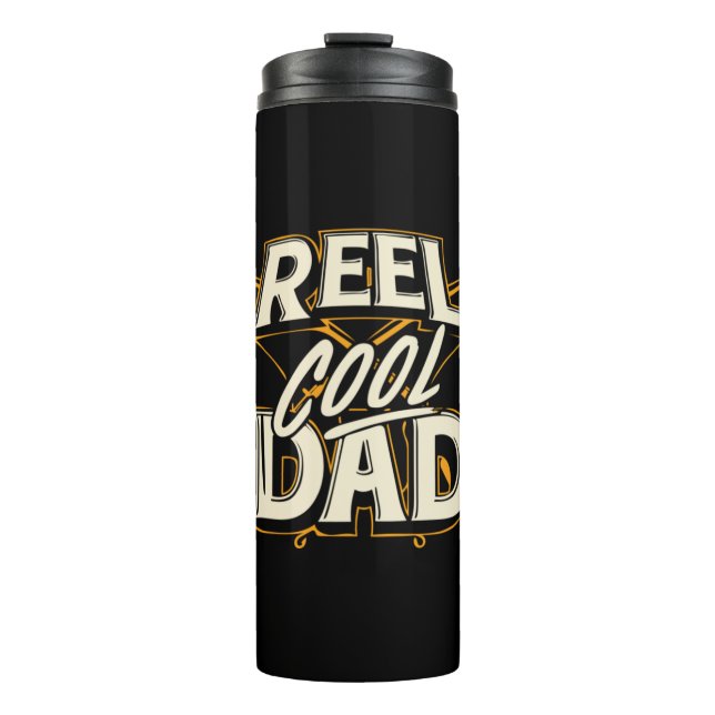 Garrafa Térmica Grandfather Quotes | Fishing Cool Dad (Frente)