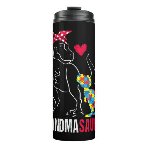 Garrafa Térmica Grandmasaurus T rex Dinosaur Clothing Gifts. Funny
