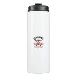 Garrafa Térmica Grandpa’s Grill Crew | Family BBQ Reunion Shirt