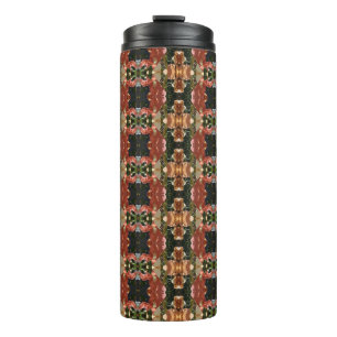 Garrafa Térmica Green & Amber Ikat Pouf