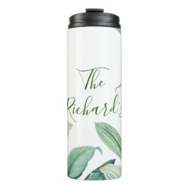 Garrafa Térmica Green Tropical Deixa Monograma Nome