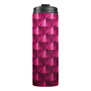 Garrafa Térmica Grelha geométrica rosa-escuro Fibra de carbono M