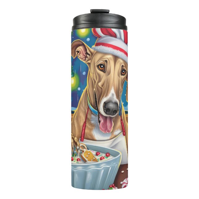 Garrafa Térmica Greyhound Holiday Baking: Natal Festivo (Frente)