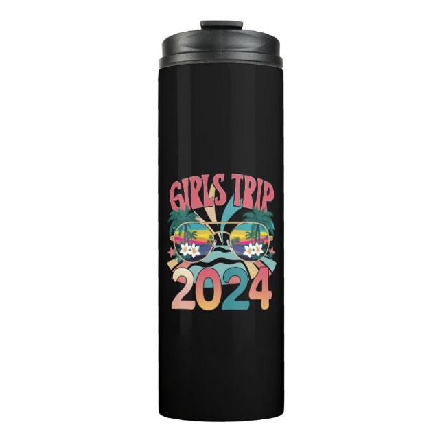 Garrafa Térmica Groovy Girls Trip 2024 Weekend Summer Beach (Frente)