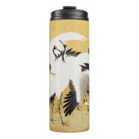 Gruas Japonesas em Revoada Vintage Clássico Rico e