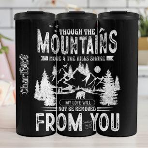 Garrafa Térmica Grunge Mountain Scripting Love Design