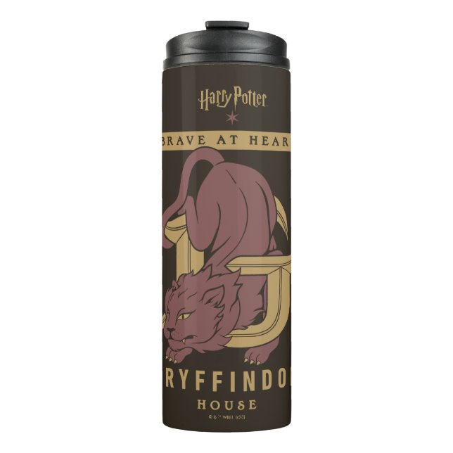 Garrafa Térmica GRYFFINDOR™ House Brave at Heart (Frente)