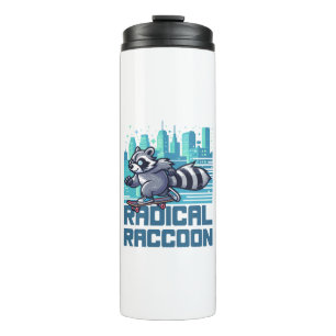 Garrafa Térmica Guaxinim Radical Skatista Urbano