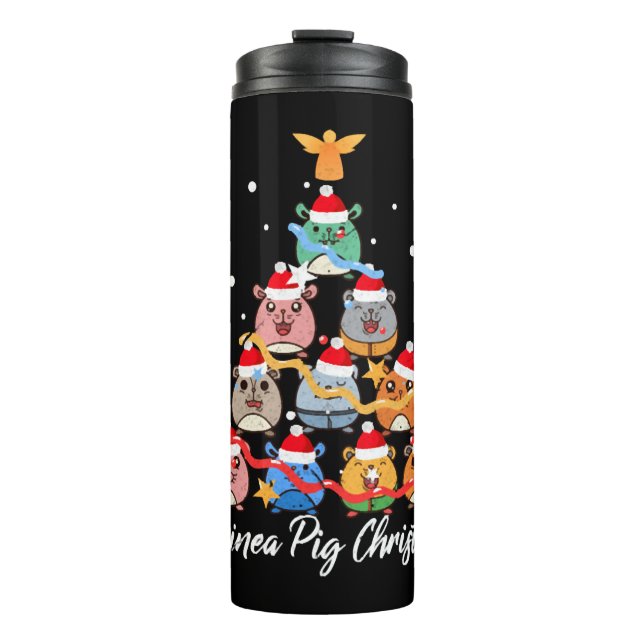 Garrafa Térmica Guiné Pig Christmas (Frente)