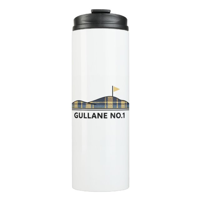 Garrafa Térmica Gullane Golf Presente de Golfe Escocês Tartan  (Frente)