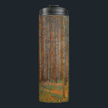 Garrafa Térmica Gustav Klimt - Floresta dos Pinheiros de Tannenwal<br><div class="desc">Floresta Fir / Floresta de Pinheiro Tannenwald - Gustav Klimt,  Petróleo na Canvas,  1902</div>