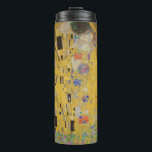 Garrafa Térmica Gustav Klimt O Beijo<br><div class="desc">O Beijo é a pintura mais icônica e famosa de Gustav Klimt. É uma bela pintura de ouro de um casal profundamente apaixonado compartilhando um momento romântico de um beijo apaixonado. Obtenha suas ideias de presentes de alta qualidade e produtos maravilhosos com esta maravilhosa obra-prima. Veja nossa loja mais ideias...</div>
