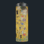 Garrafa Térmica Gustav Klimt O Beijo<br><div class="desc">O Beijo é a pintura mais icônica e famosa de Gustav Klimt. É uma bela pintura de ouro de um casal profundamente apaixonado compartilhando um momento romântico de um beijo apaixonado. Obtenha suas ideias de presentes de alta qualidade e produtos maravilhosos com esta maravilhosa obra-prima. Veja nossa loja mais ideias...</div>