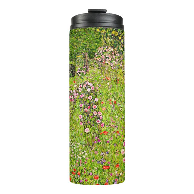 Garrafa Térmica Gustav Klimt Orchard com Rosas (Frente)