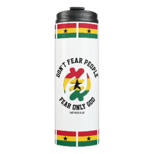 Garrafa Térmica Gye Nyame FEAR SOMENTE DEUS Christian Ghana