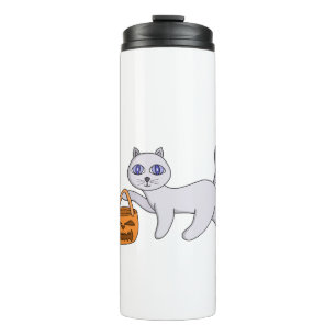 Garrafa Térmica Halloween Cat